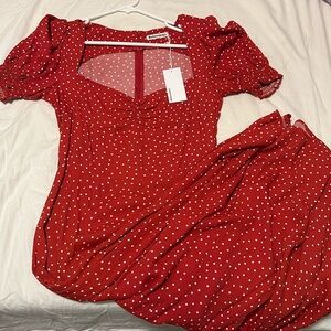 Reformation lacy midi dress
